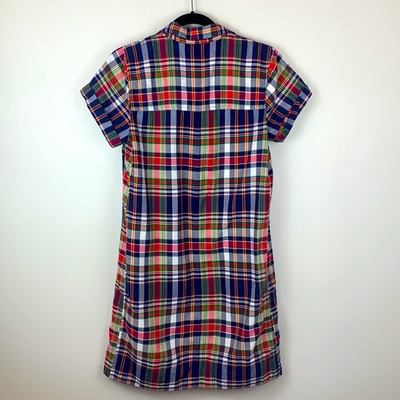 J. Crew Factory Madras Plaid Shirt Dress - Picture 2 of 6